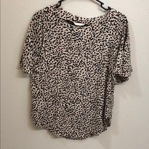 Animal print blouse